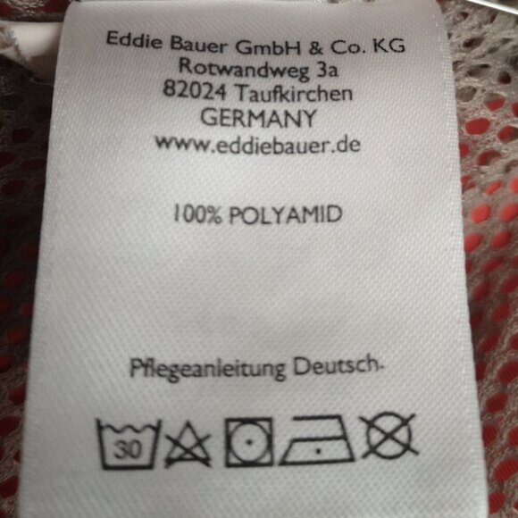 Eddie Bauer Ladies Size Large Salmon Lightweight Lined Button Front Jacket - Picture 5 of 6